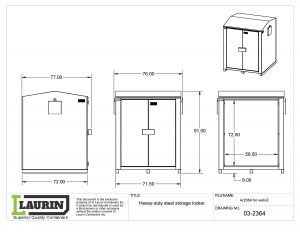 Heavy-duty steel storage cabinet