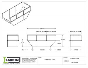 Lugger box containers 15VC