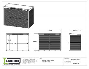 Urban steel cabinets (Double width)